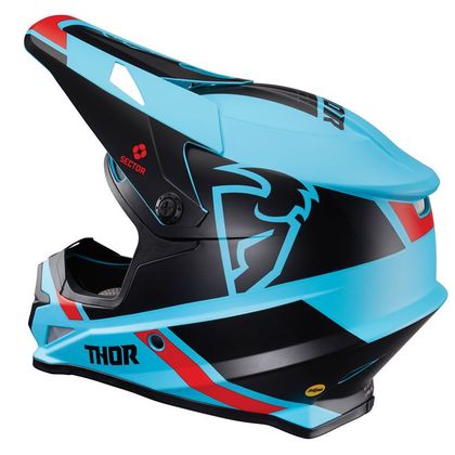 Casco de motocross Thor SECTOR - SPLIT MIPS - BLUE BLACK 2021