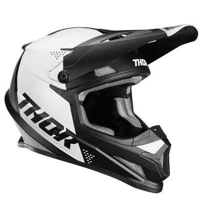 Casco de motocross Thor SECTOR - BLADE - BLACK WHITE 2020 Ref : TO2414 
