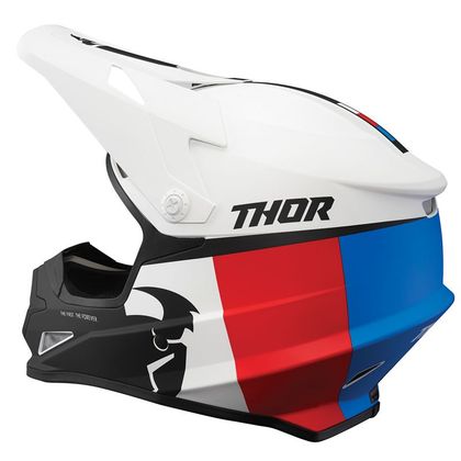 Casque cross Thor SECTOR - RACER - WHITE RED BLUE 2021