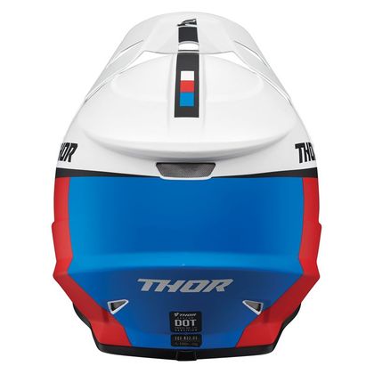 Casco de motocross Thor SECTOR - RACER - WHITE RED BLUE 2021