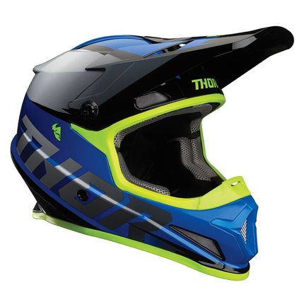 Casque cross Thor SECTOR - FADER - BLUE WHITE 2023 Ref : TO2595 