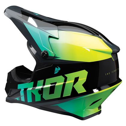 Casco de motocross Thor SECTOR - FADER - ACID TEAL 2023