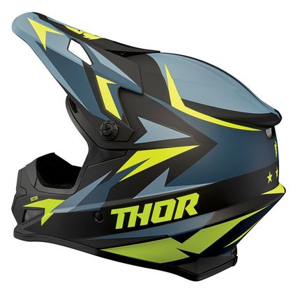 Casco de motocross Thor SECTOR - WARSHIP - BLUE ACID 2022