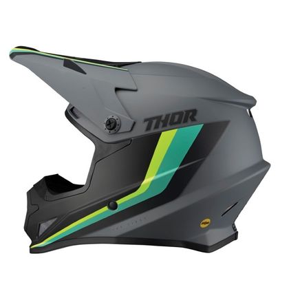 Casco de motocross Thor SECTOR - MIPS - RUNNER GRAY TEAL 2023