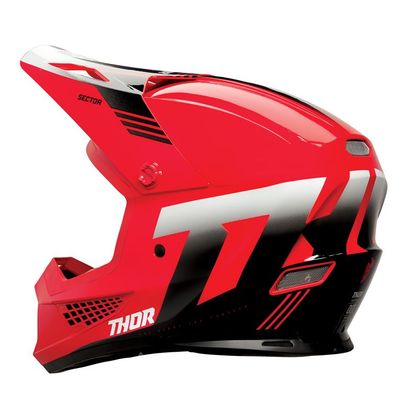 Casque cross Thor SECTOR 2 CARV 2023 - Rouge / Blanc
