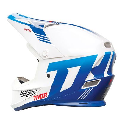 Casco de motocross Thor SECTOR 2 CARV 2023 - Blanco / Azul