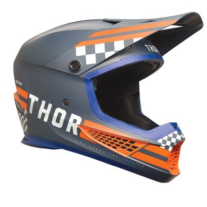 Casco de motocross Thor SECTOR 2 CMBT 2023 - Azul / Naranja Ref : TO2944 