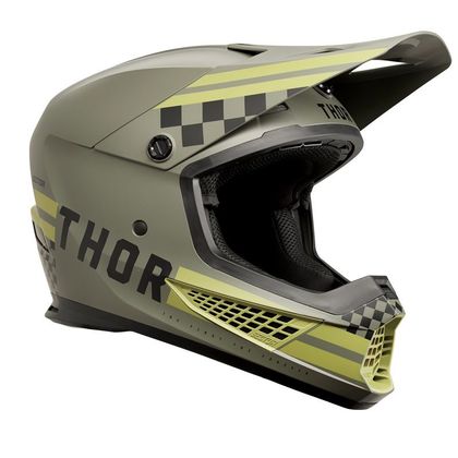 Casco de motocross Thor SECTOR 2 CMBT 2023 - Verde / Negro Ref : TO2945 