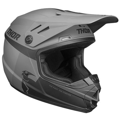 Casco de motocross Thor YOUTH SECTOR - RACER - BLACK CHARCOAL Ref : TO2604 