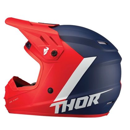 Casque cross Thor SECTOR - CHEV - RED NAVY ENFANT