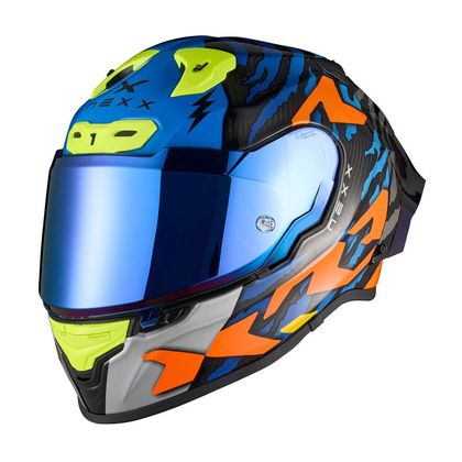 Casque intégral Nexx X.R3R - ZIGER - Orange / Bleu Ref : NE0651-C48746 