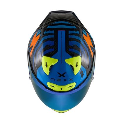 Casque intégral Nexx X.R3R - ZIGER - Orange / Bleu