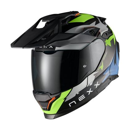Casque intégral Nexx Y.TRAVL - PRIMAL - Noir / Vert Ref : NE0670-C49692 