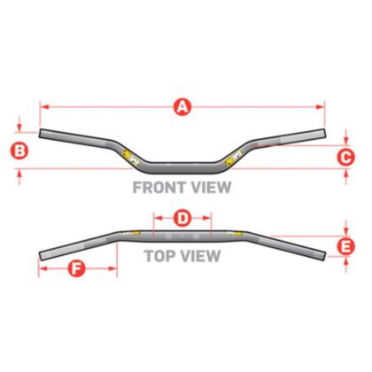 Guidon Pro Taper SE Ø22 Universel - Noir