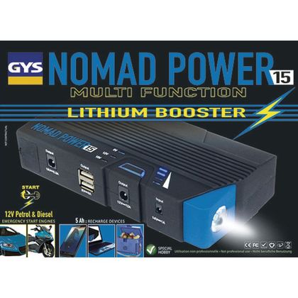 Arrancador de batería GYS litio NOMAD POWER 15 universal