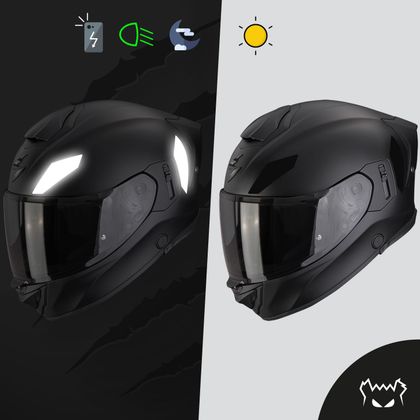 Stickers Réfléchissants Fear The Yellow Bear Replica Scorpion Exo 530 Air - Noir