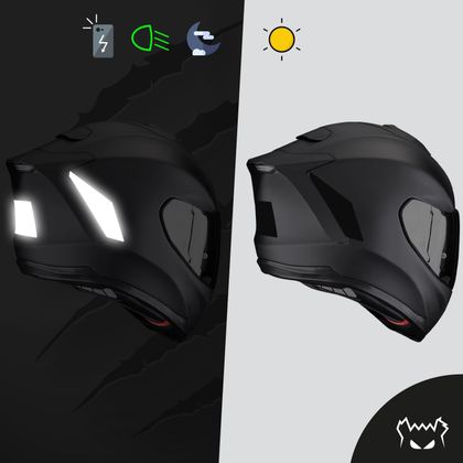 Fear The Yellow Bear Replica Scorpion Exo 1500 Air Reflecterende stickers - Zwart