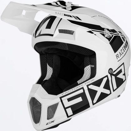 Casque cross FXR CLUTCH CX PRO 2026 - Blanc / Gris