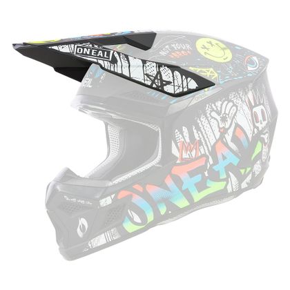 O'Neal 3SRS KIND RANZIG TT Vizier - Zwart / Wit