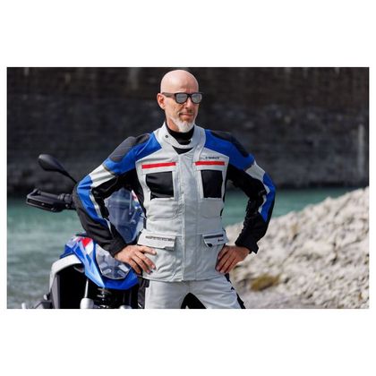 Held CARESE 3 Motorjas - Grijs / Blauw