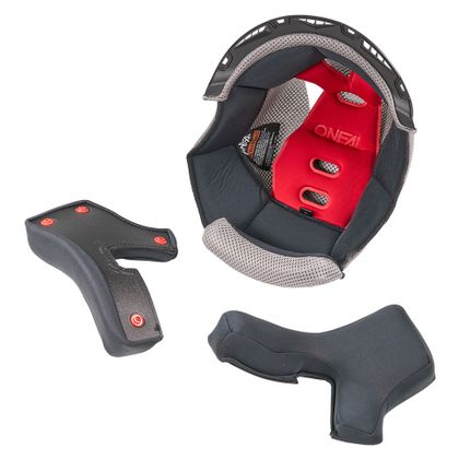 Mousse de joues et Coiffe TT O'Neal 1SRS 2026 - Noir / Gris