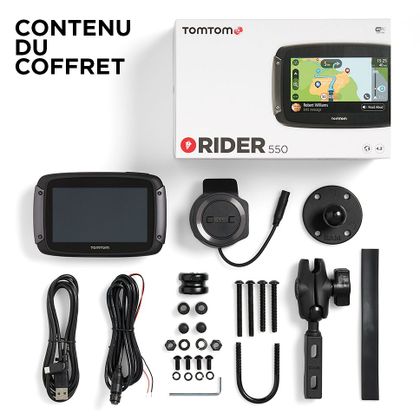 GPS TomTom Rider 550 con kit de fijación para coche de regalo