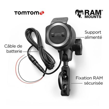 GPS TomTom Rider 550 avec kit de fixation voiture offert