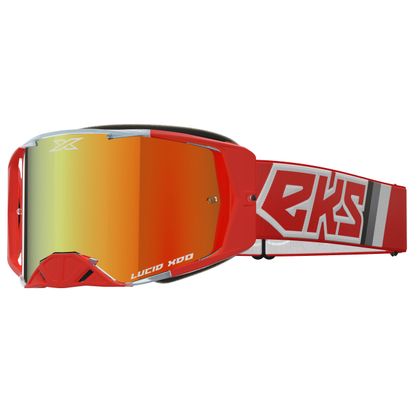 Maschera da cross EKS LUCID RACE RED - RED MIRROR 2023 - Rosso Ref : KS0006 / 067-11055 