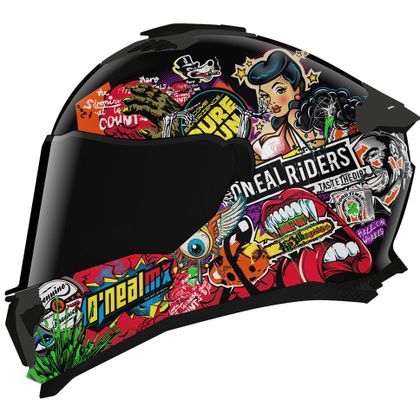 Casque O'Neal CHALLENGER CRANK 22.06 - Noir / Multicolore