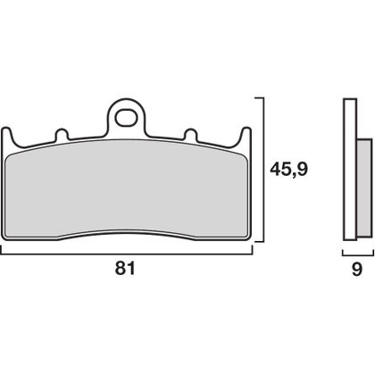 Plaquettes de freins Brembo Organique avant (Spécial ABS selon modèle)