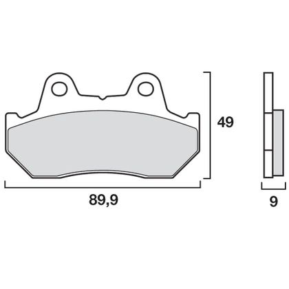 Plaquettes de freins Brembo Organique avant/arrière (selon modèle)