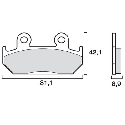 Plaquettes de freins Brembo Organique avant/arrière (Spécial S selon modèle)