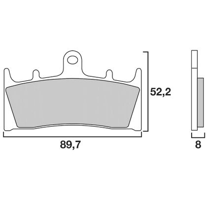 Pastiglie freni Brembo Sinter Metal sport front Ref : 07SU19SR 