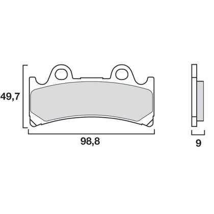 Pastiglie freni Brembo Sinter Metal sport front Ref : 07YA32SR 