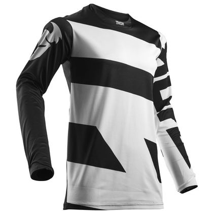 Maillot cross Thor PULSE LEVEL - NOIR BLANC -  2018 Ref : TO1854 