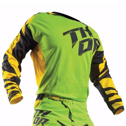 Camiseta de motocross Thor YOUTH FUSE DAZZ  -  VERDE AMARILLO