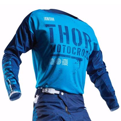 Camiseta de motocross Thor FUSE OBJECTIVE  -  AZUL 2017