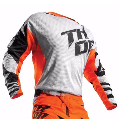 Camiseta de motocross Thor YOUTH FUSE AIR DAZZ 2017 - BLANCO NARANJA