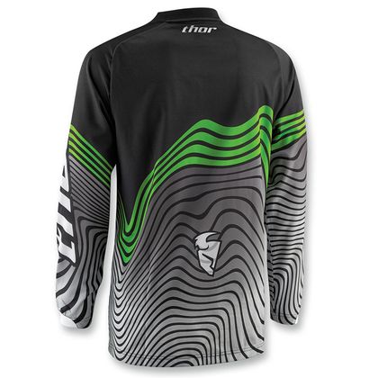 Maillot cross Thor PHASE TOPO VERT 