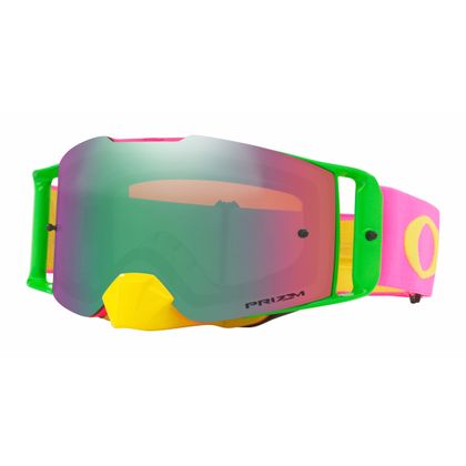 Gafas de motocross Oakley FRONT LINE MX - FLO rosa amarillo pantalla PRIZM iridium 2018