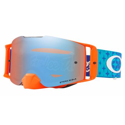 Gafas de motocross Oakley FRONT LINE MX - TLD STARBUST azul naranja pantalla PRIZM iridium 2018
