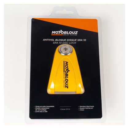 Antivol Motoblouz BLOQUE DISQUE SRA 10 Universel - Jaune