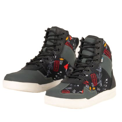 Baskets Moto DXR FLIP TEX LADY - Noir / Blanc Ref : DXR1090 
