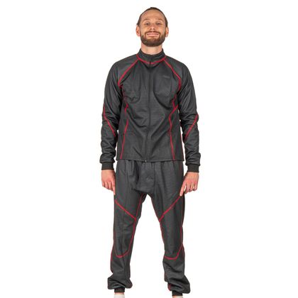 DXR WINTERHOSE Technische Unterhose - Schwarz / Rot