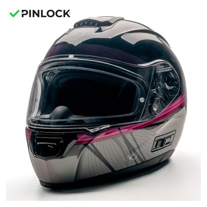 Dexter OPTIMUS CHERRY-BLOSSOM Full-face helmet - Black / Pink Ref : DX0027 