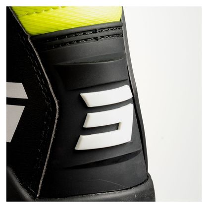 Bottes cross Shot RACE 4 - BLACK WHITE NEON YELLOW 2023 - Noir / Jaune