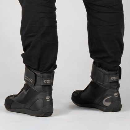 DXR RUGGER Motorrad-Sneaker - Schwarz / Grau