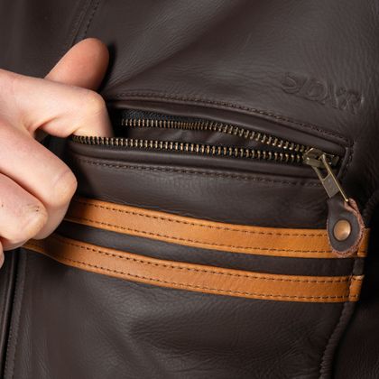 DXR LEGEND Motorbike Jacket - Brown