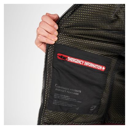 DXR FLEEZ DAME Motor sweater - Rood / Zwart