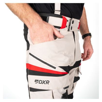Pantalon Moto DXR EMISFER PANT - Gris / Rouge